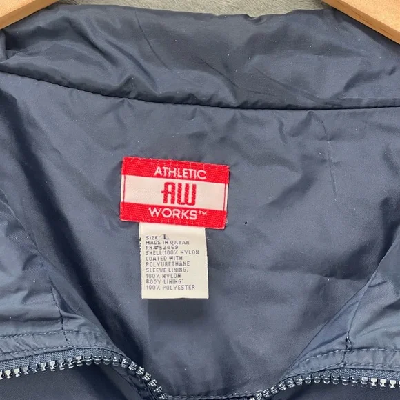 Vintage Athletic Works Windbreaker Jacket Bomber Retro Streetwear Men’s Large - Picture 2 of 5